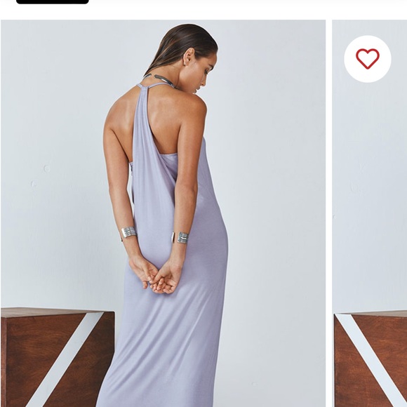 Fabletics dress black neema maxi hustle bustle jersey size small 4-6 - Picture 3 of 6